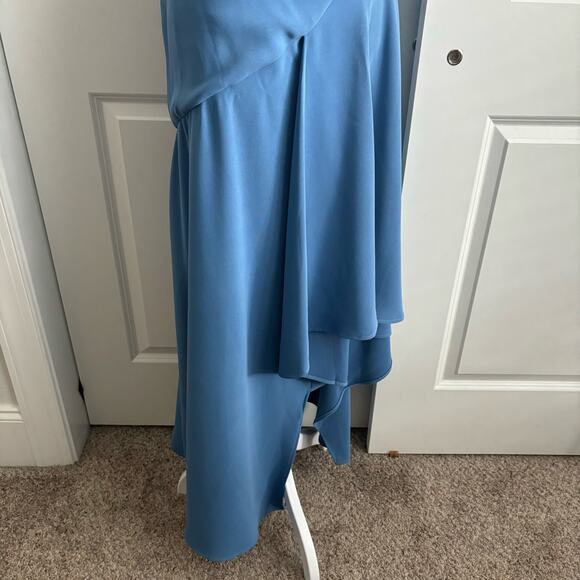 Elliatt Sky Blue Asymmetrical Mini Dress - Picture 4 of 15